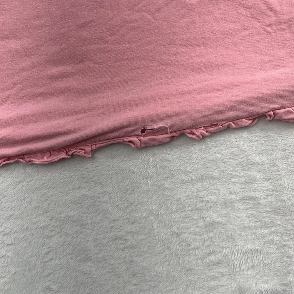 PLAY Kickee Pants 3T Bamboo Pink‎ Ruffle Short Sleeve Swing Dress